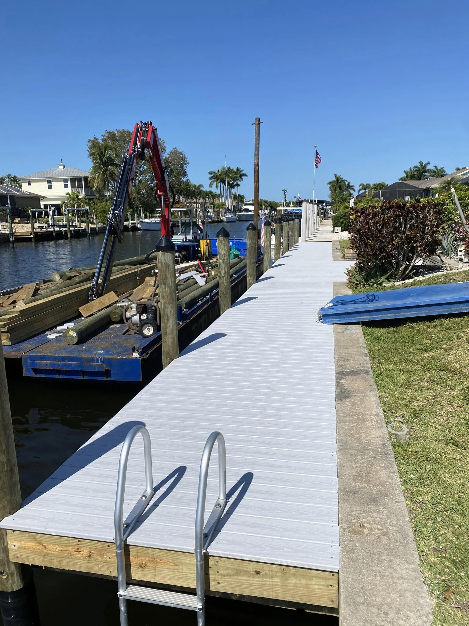 Finished Top Notch Docks saltwater waterfront project