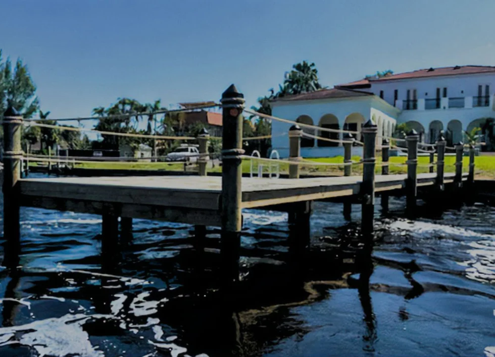 Dock serving a Southwest Florida waterfront home