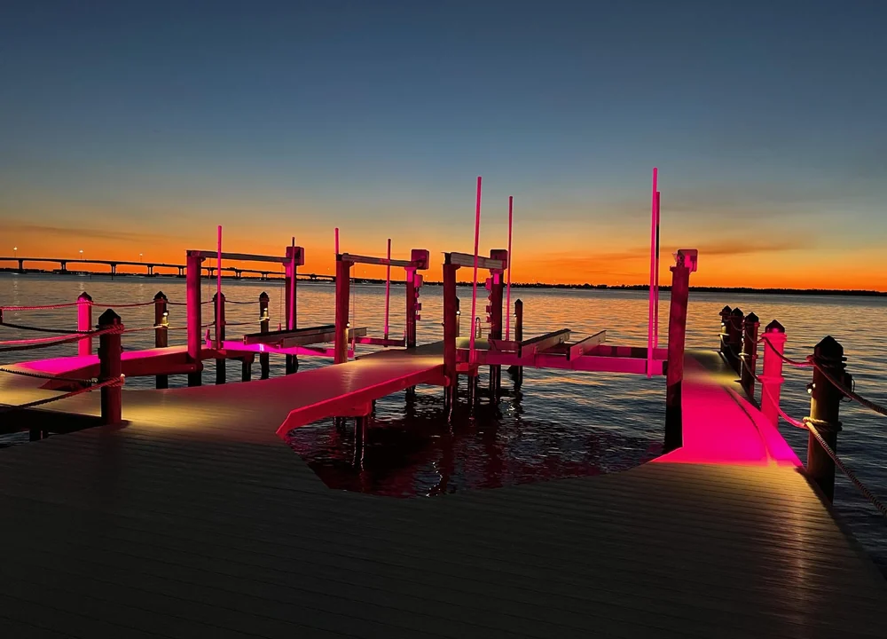 Finished waterfront dock project