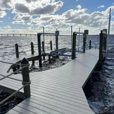 Top Notch Docks finished saltwater waterfront dock project